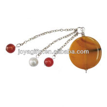 Vente en gros bijoux à la mode collier pendentif pendentif en pierres précieuses en agate